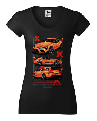 Koszulka V-neck - Toyota Supra GR MK5 A90