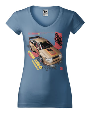 Koszulka V-neck - Toyota AE86 Levin Widebody