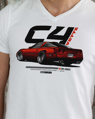 Koszulka V-neck - Chevrolet Corvette C4