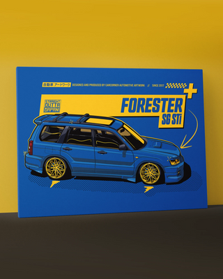 Obraz na płótnie - Lowered JDM Wagon