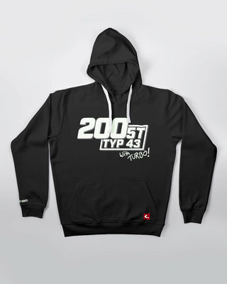 Bluza kangurek - Four Rings - Pure 80s - Czarny - przód