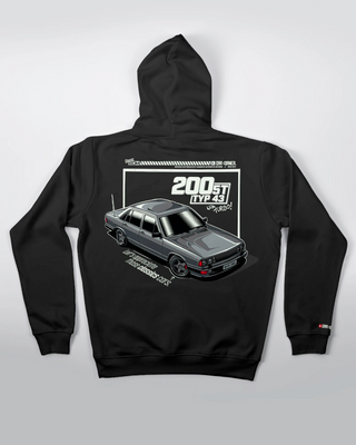 Bluza kangurek - Four Rings - Pure 80s - Czarny - tył