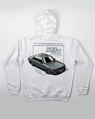 Bluza kangurek - Four Rings - Pure 80s - Biały - tył