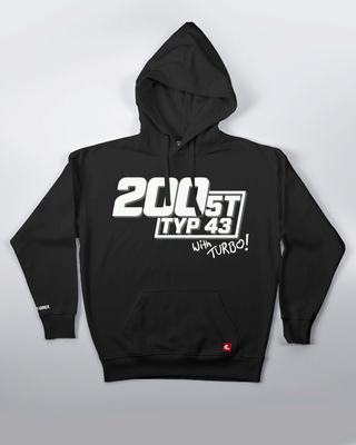 Bluza kangurek - Four Rings - Pure 80s - Czarny - przód