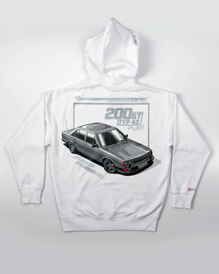 Bluza kangurek - Four Rings - Pure 80s - Biały - tył