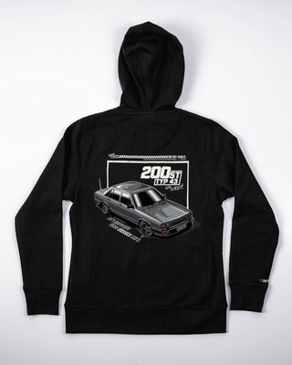 Bluza z zamkiem - Four Rings - Pure 80s - Czarny - tył
