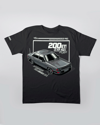 T-shirt - Four Rings - Pure 80s - Czarny - przód
