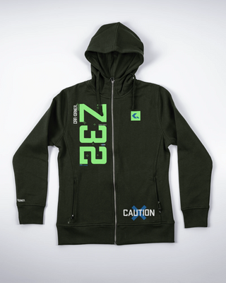 Bluza z zamkiem - Boost Loading - Zielony - przód