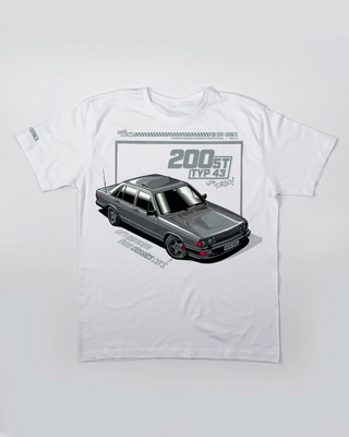 T-shirt - Four Rings - Pure 80s - Biały - przód
