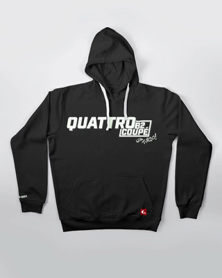 Bluza kangurek - Four Rings - Rally Blood - Czarny - przód