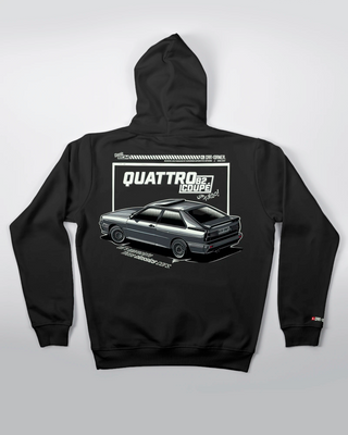 Bluza kangurek - Four Rings - Rally Blood - Czarny - tył