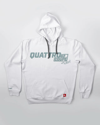 Bluza kangurek - Four Rings - Rally Blood - Biały - przód