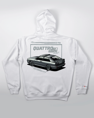 Bluza kangurek - Four Rings - Rally Blood - Biały - tył