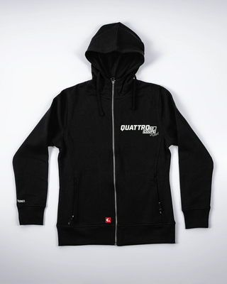 Bluza z zamkiem - Four Rings - Rally Blood - Czarny - przód