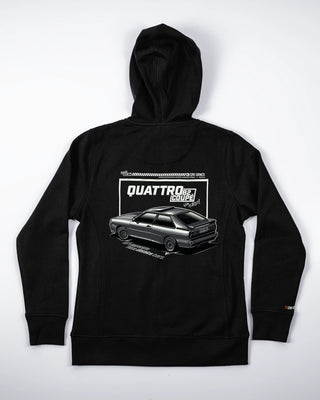 Bluza z zamkiem - Four Rings - Rally Blood - Czarny - tył