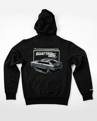 Bluza z zamkiem - Four Rings - Rally Blood - Czarny - tył