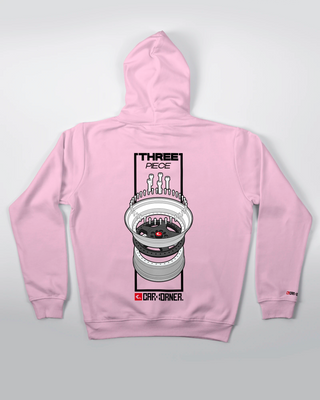 Bluza kangurek - Three Piece - Różowy - tył