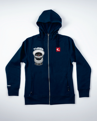 Bluza z zamkiem - Three Piece - Niebieski - przód