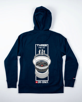 Bluza z zamkiem - Three Piece - Niebieski - tył