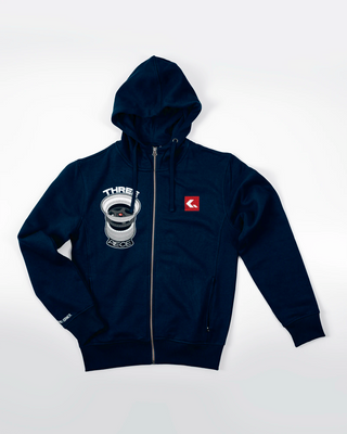 Bluza z zamkiem - Three Piece - Niebieski - przód