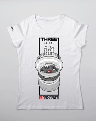 T-shirt - Three Piece - Biały - przód