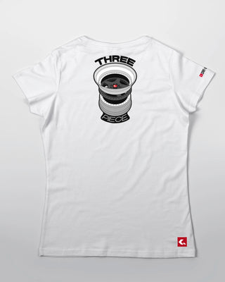 T-shirt - Three Piece - Biały - tył