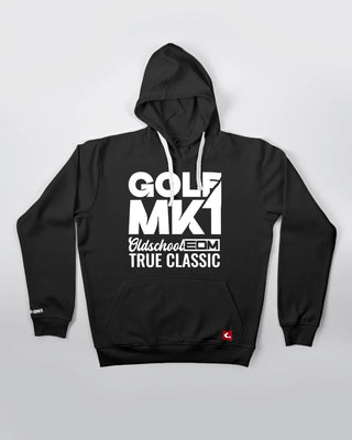 Bluza kangurek - Oldschool - True Classic - Czarny - przód