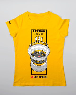 T-shirt - Three Piece - Żółty - przód