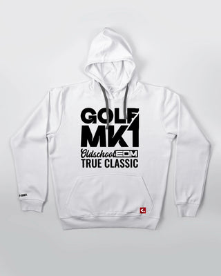 Bluza kangurek - Oldschool - True Classic - Biały - przód