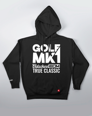 Bluza kangurek - Oldschool - True Classic - Czarny - przód