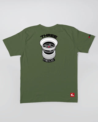 T-shirt - Three Piece - Army - tył