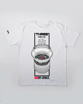 T-shirt - Three Piece - Biały - przód