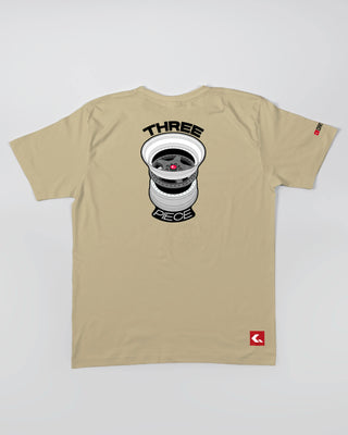 T-shirt - Three Piece - Piaskowy - tył