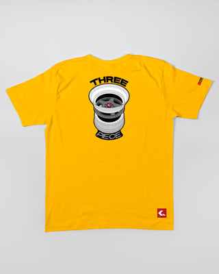 T-shirt - Three Piece - Żółty - tył