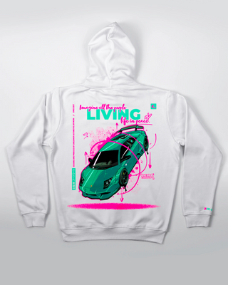 Bluza kangurek - Zero Gravity - Biały - tył