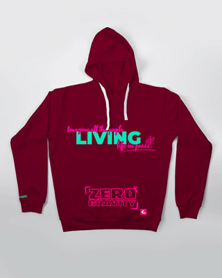 Bluza kangurek - Zero Gravity - Bordowy - przód