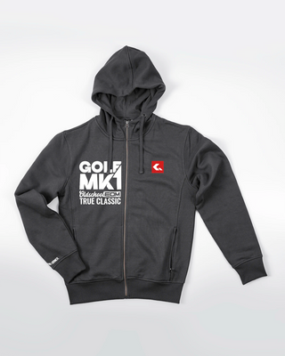 Bluza z zamkiem - Oldschool - True Classic - Szary - przód