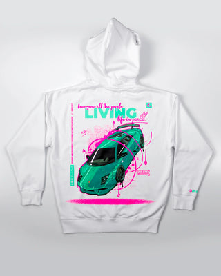 Bluza kangurek - Zero Gravity - Biały - tył