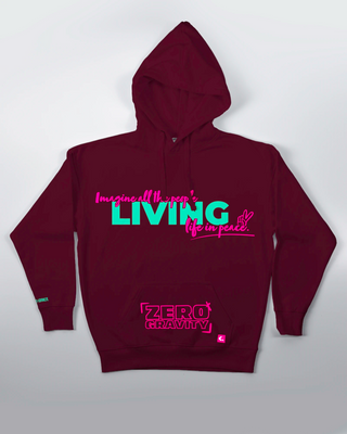 Bluza kangurek - Zero Gravity - Bordowy - przód