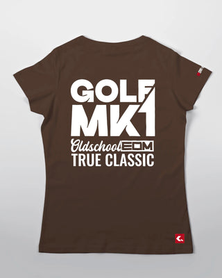 T-shirt - Oldschool - True Classic - Brązowy - tył