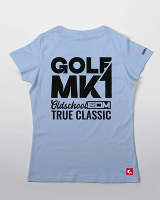 T-shirt - Oldschool - True Classic - Jasnoniebieski - tył