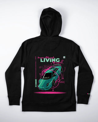 Bluza z zamkiem - Zero Gravity - Czarny - tył