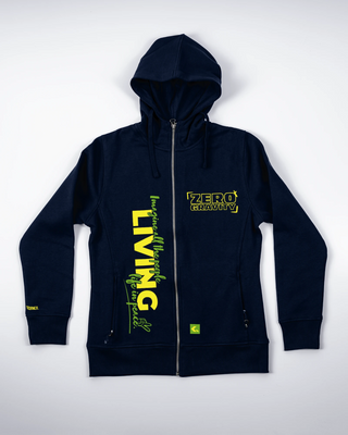 Bluza z zamkiem - Zero Gravity - Niebieski - przód