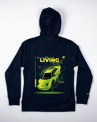Bluza z zamkiem - Zero Gravity - Niebieski - tył