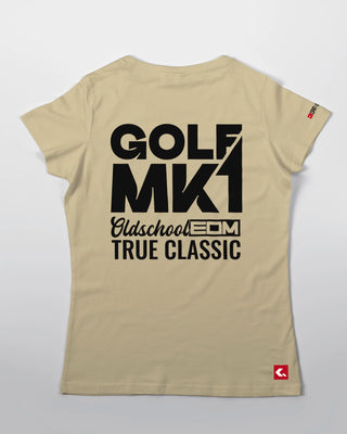 T-shirt - Oldschool - True Classic - Piaskowy - tył