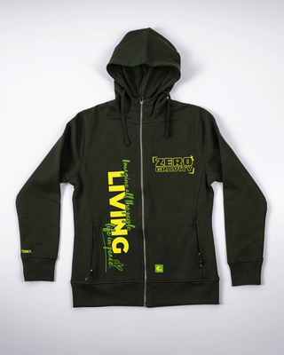 Bluza z zamkiem - Zero Gravity - Zielony - przód