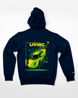 Bluza z zamkiem - Zero Gravity - Niebieski - tył