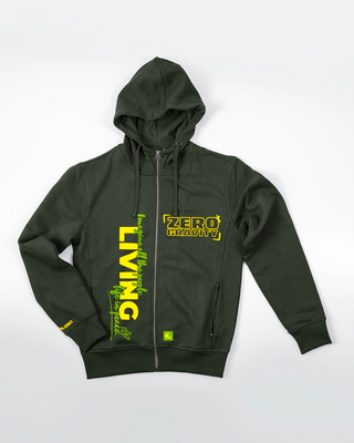 Bluza z zamkiem - Zero Gravity - Zielony - przód