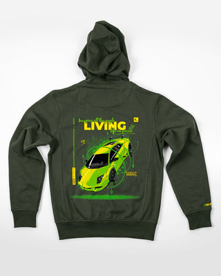 Bluza z zamkiem - Zero Gravity - Zielony - tył