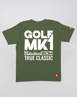 T-shirt - Oldschool - True Classic - Army - tył